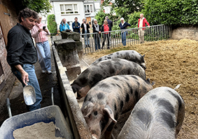 Lehrreiche Landpartie zum Bio-Hof Eiwels